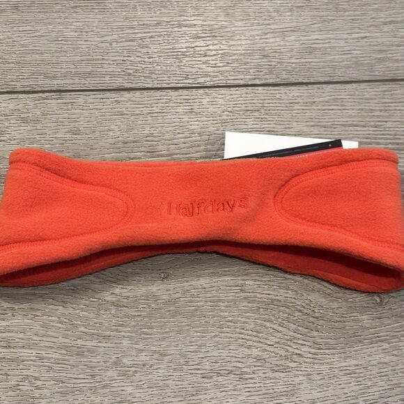 Halfdays Women’s Polartec Fleece Headband Orange NWT Winter Outdoors - Picture 1 of 5